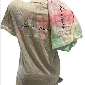 PINK Victoria's Secret High Waist Shorts - Pastel Tie-Dye